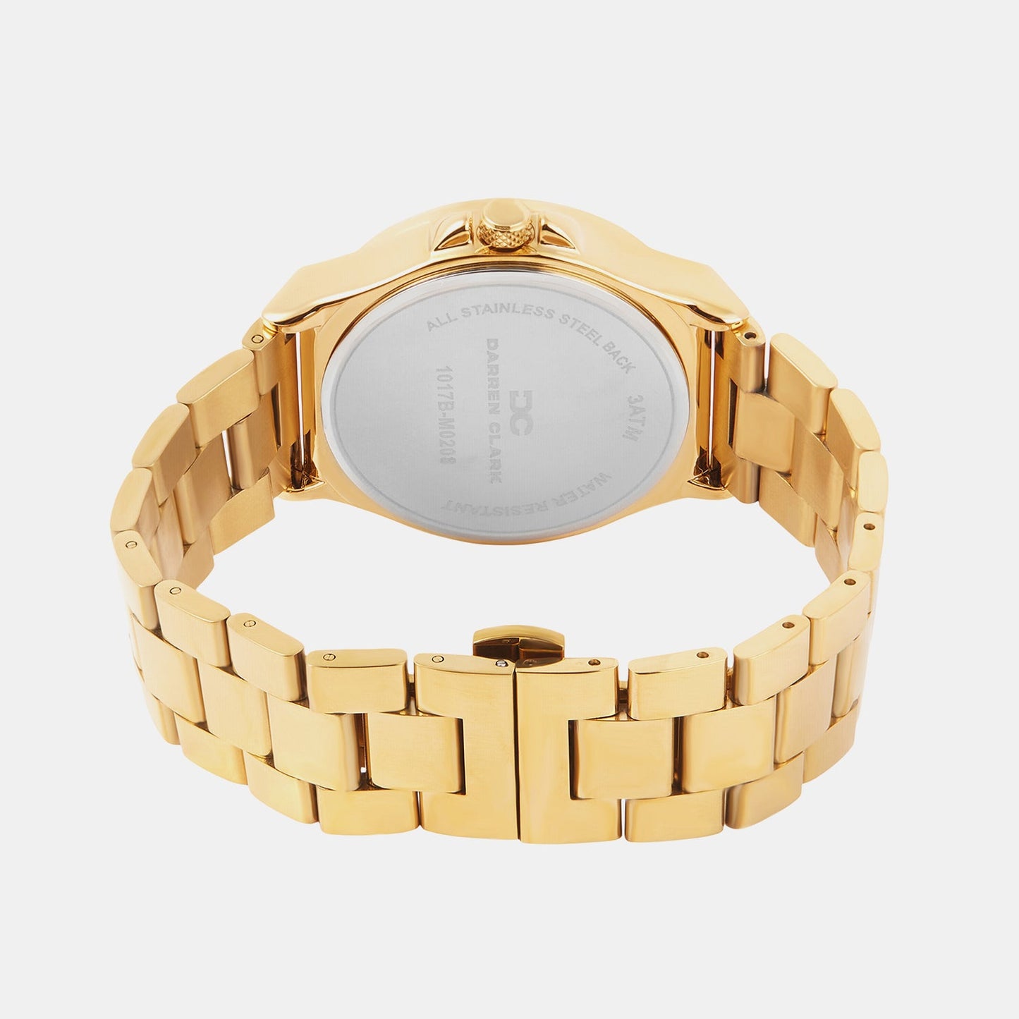 Men Quartz Champagne Dial Multi-Function Metal Watch 1017B-M0208
