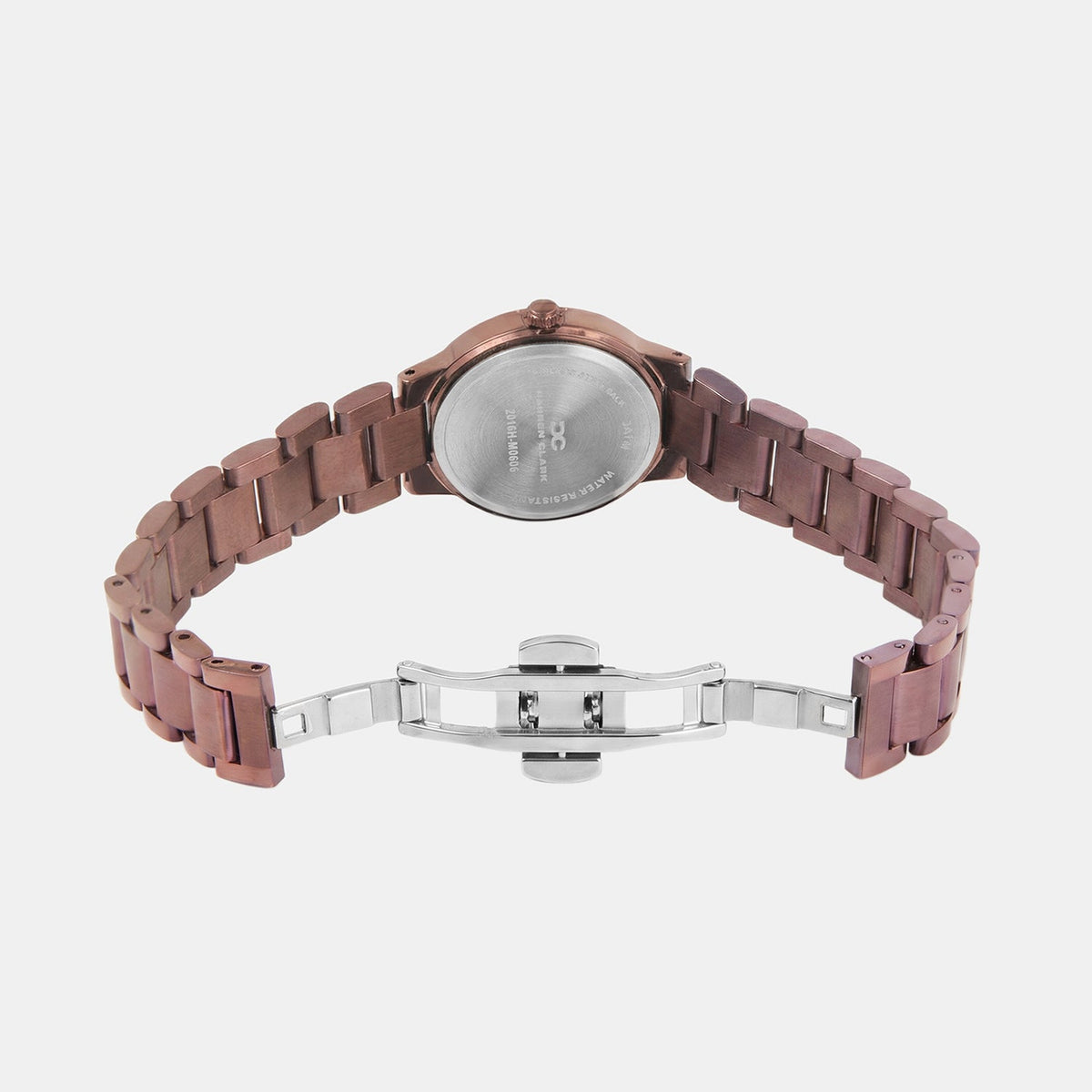 Women Quartz Brown Dial Analog Metal Watch 2016H-M0606