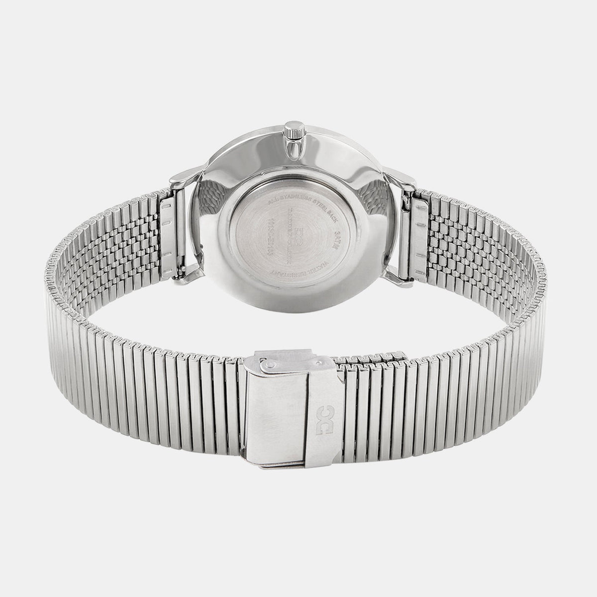 Men Quartz Silver Dial Analog Stainless Steel Watch 1013C-E0103