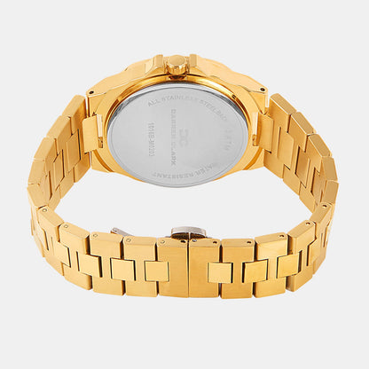 Men Quartz Silver Dial Analog Metal Watch 1016B-M0203