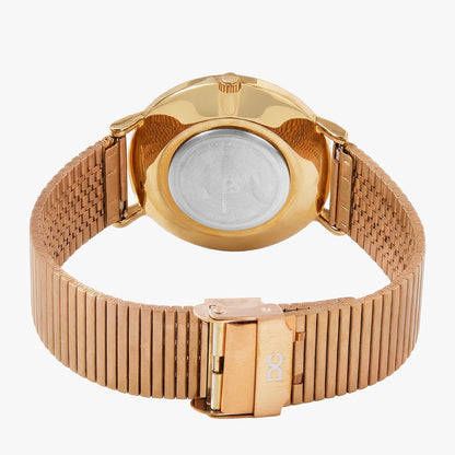 Men Quartz Brown Dial Analog Stainless Steel Watch 1013C-E0306