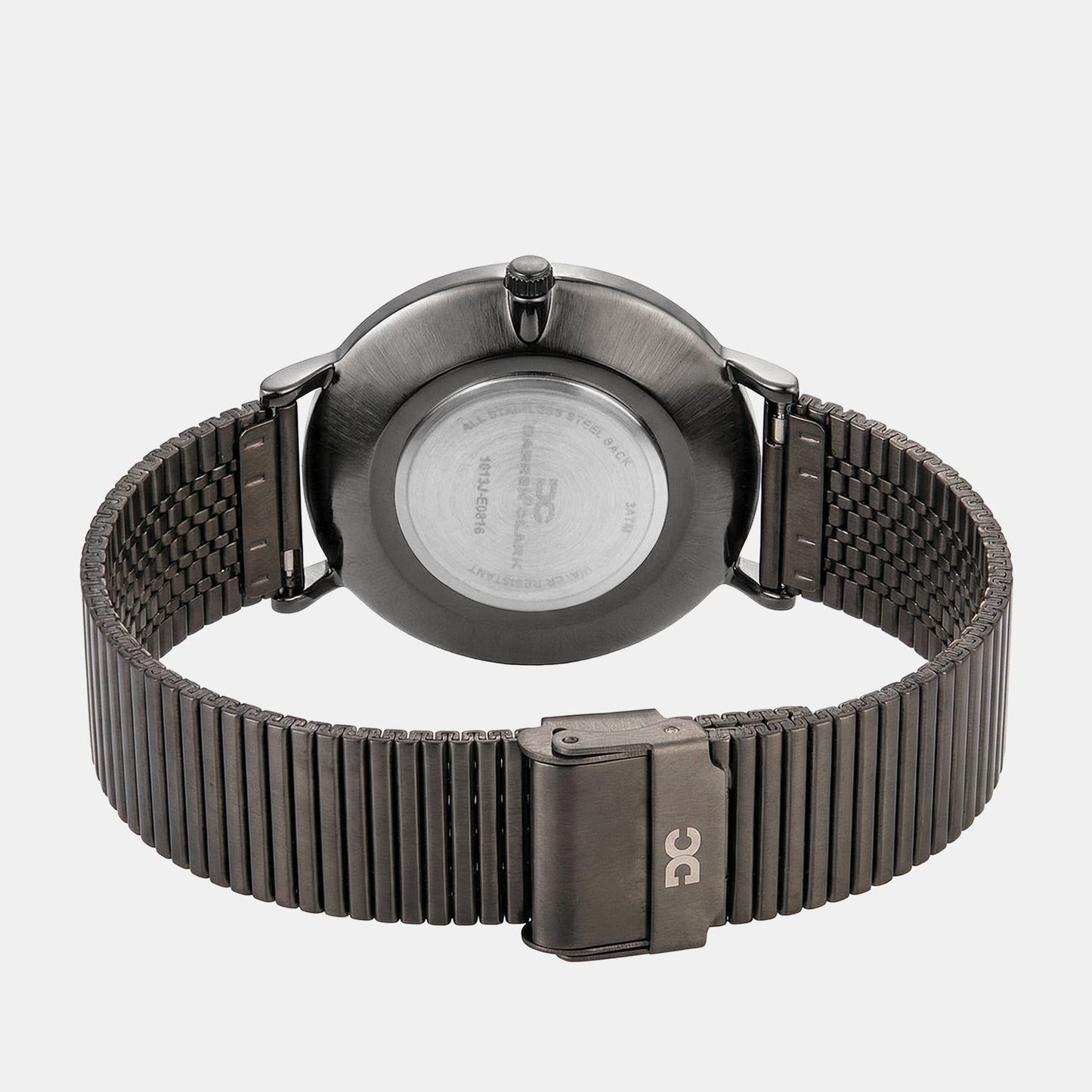 Men Quartz Grey Dial Analog Stainless Steel Watch 1013J-E0816