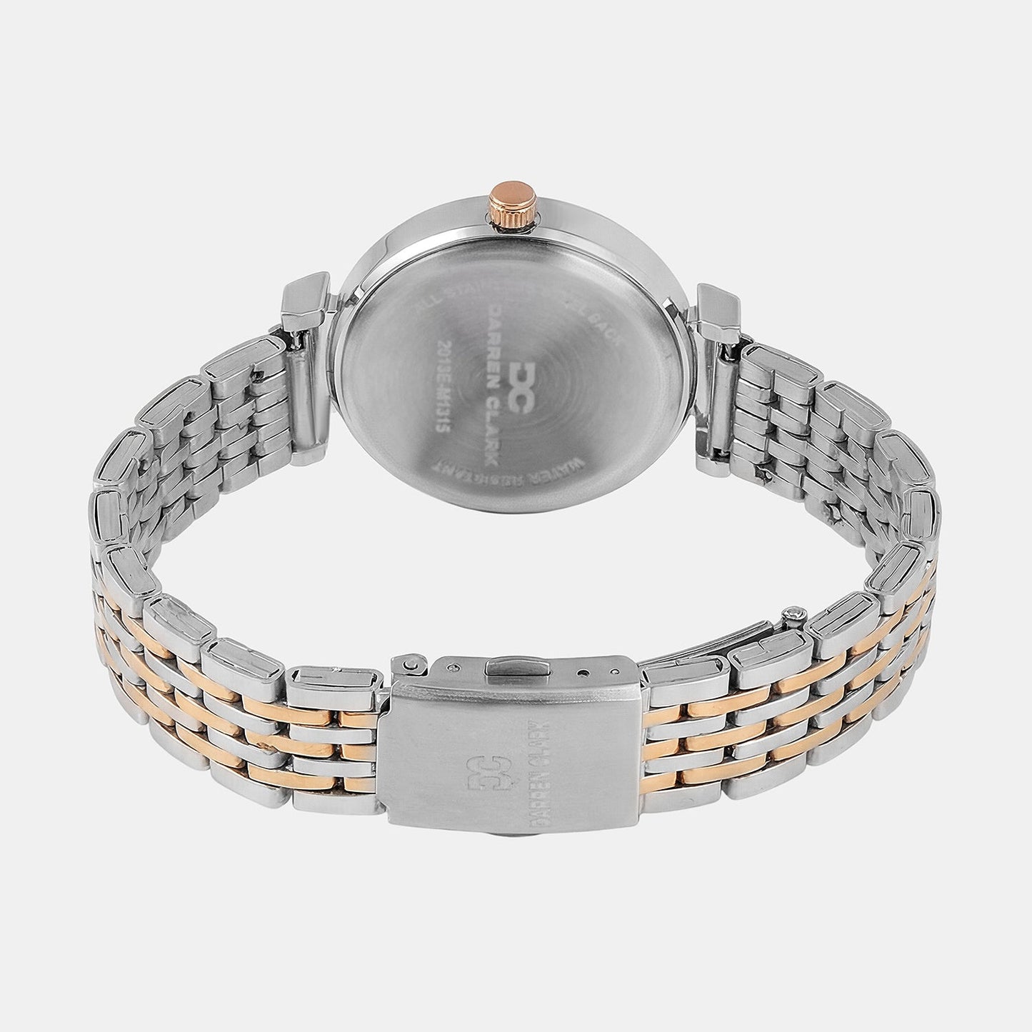 Women Quartz Grey Dial Analog Metal Watch 2013E-M1315