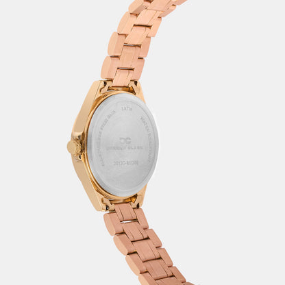 Women Quartz Brown Dial Analog Metal Watch 2012C-M0306