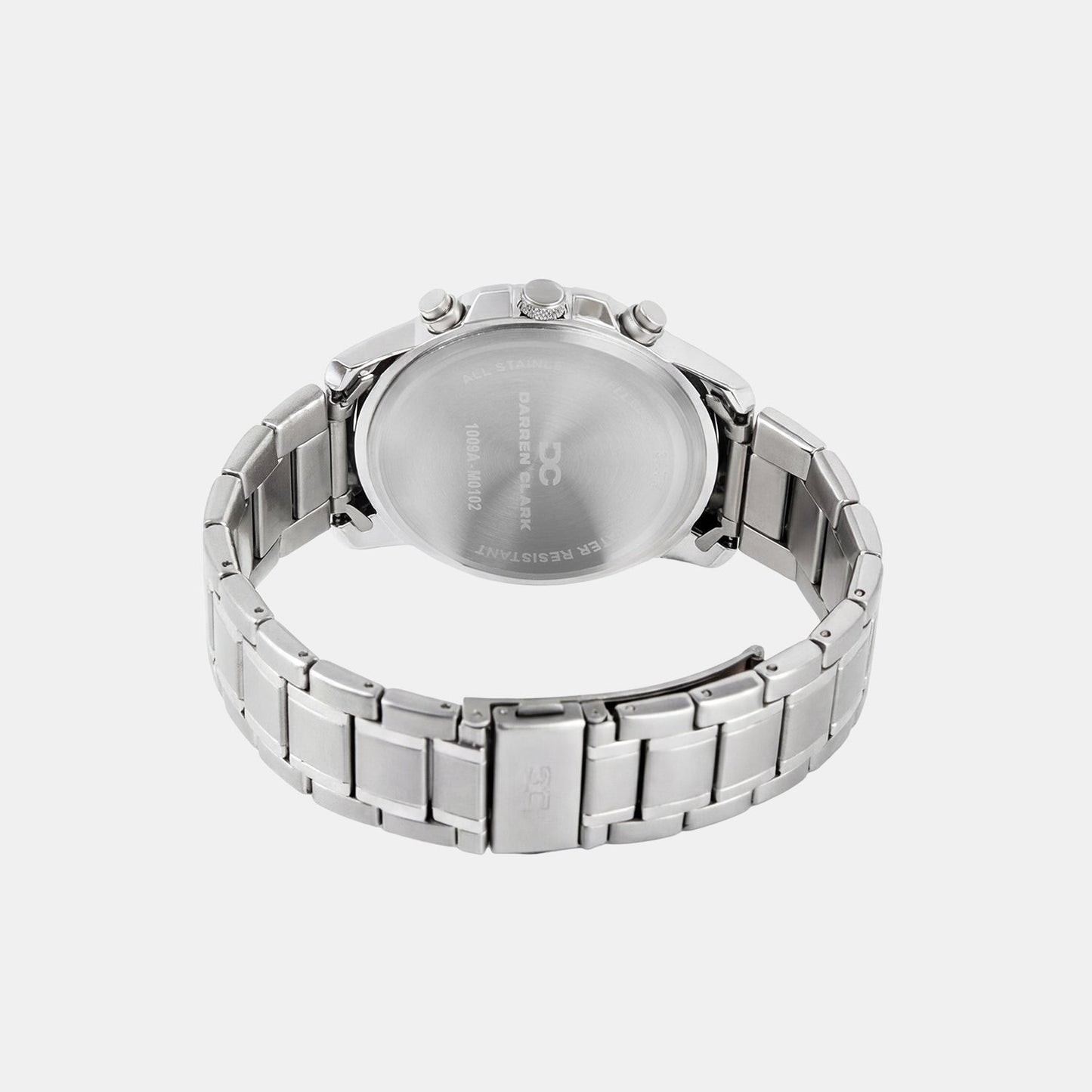 Men Quartz Silver Dial Multi-Function Metal Watch 1009A-M0102