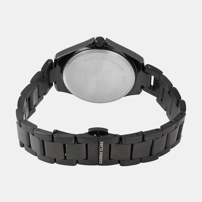 Women Quartz Black Dial Analog Metal Watch 2012F-M0404