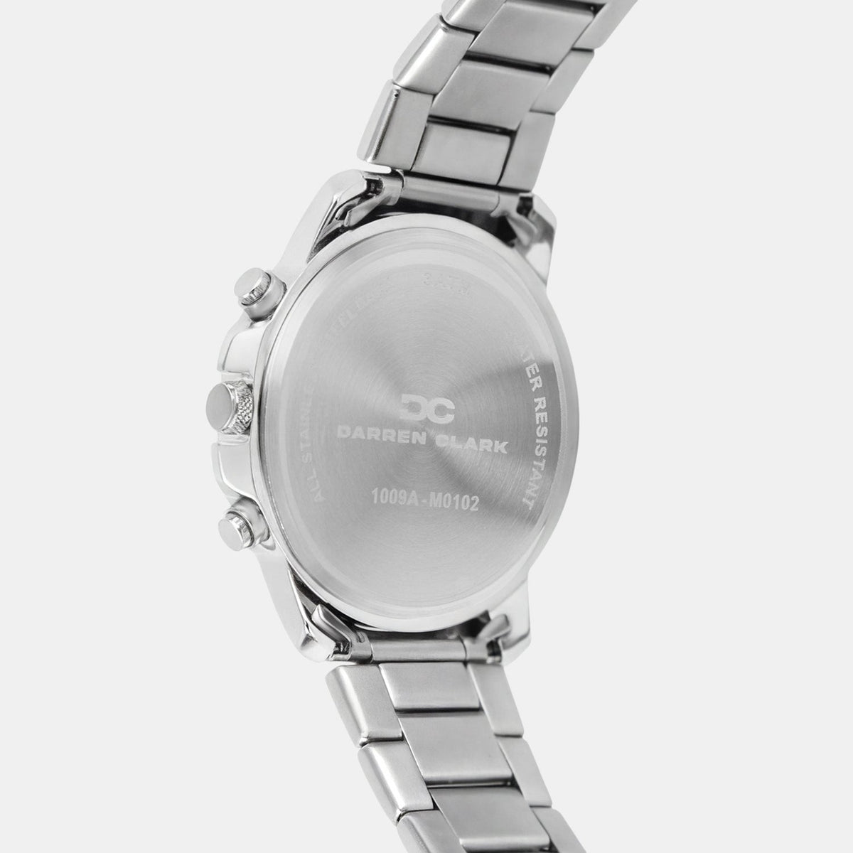 Men Quartz Silver Dial Multi-Function Metal Watch 1009A-M0102