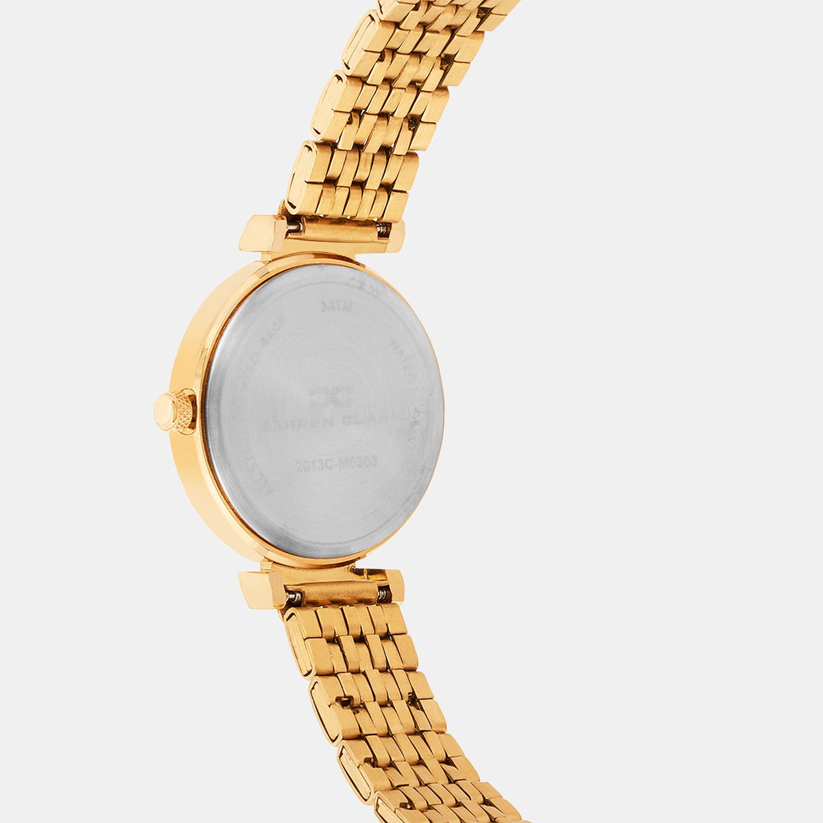 Women Quartz Gold Dial Analog Metal Watch 2013C-M0303