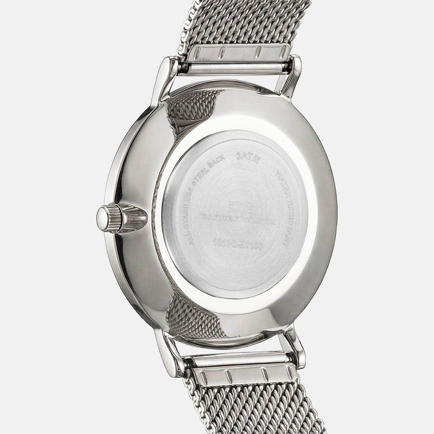 Men Quartz Silver Dial Analog Stainless Steel Watch 1013C-E0103
