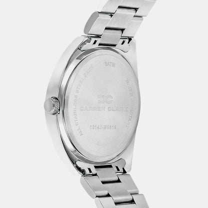 Men Quartz Grey Dial Multi-Function Metal Watch 1014J-M0816