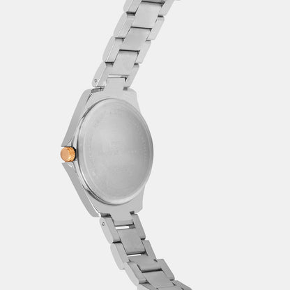 Women Quartz Grey Dial Analog Metal Watch 2012E-M1315