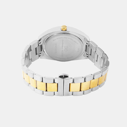 Men Quartz Silver Dial Multi-Function Metal Watch 1014D-M0103