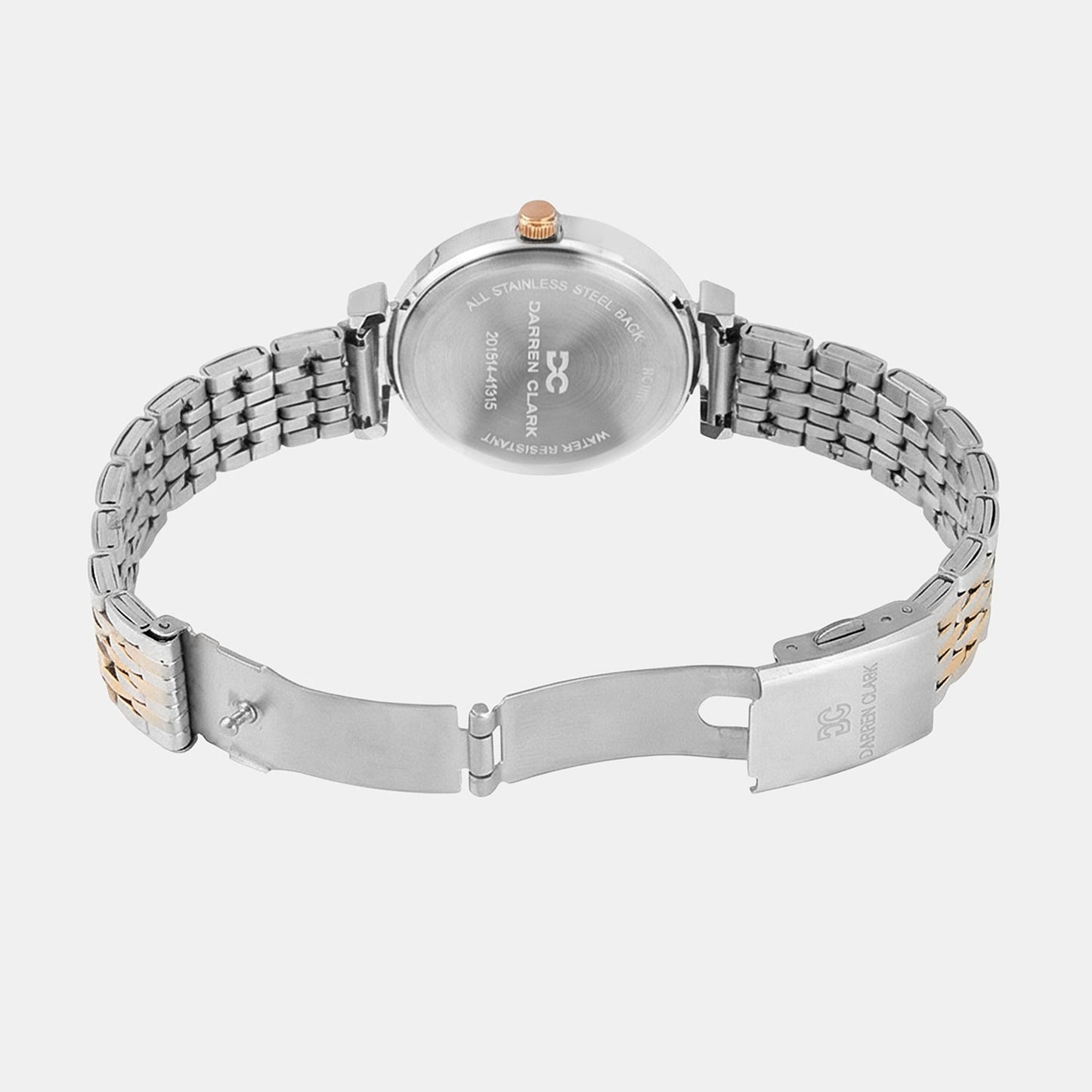 Women Quartz Grey Dial Analog Metal Watch 2013E-M1315
