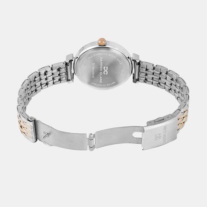 Women Quartz Grey Dial Analog Metal Watch 2013E-M1315