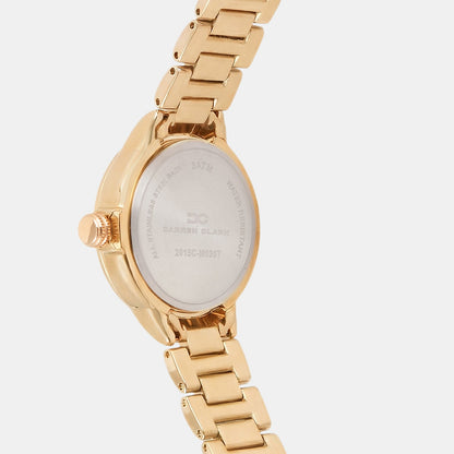 Women Quartz Pink Dial Analog Metal Watch 2015C-M0307