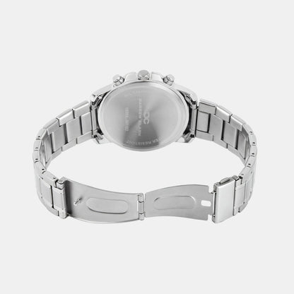 Men Quartz Silver Dial Multi-Function Metal Watch 1009A-M0102
