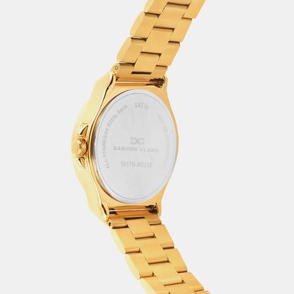 Men Quartz Champagne Dial Multi-Function Metal Watch 1017B-M0208